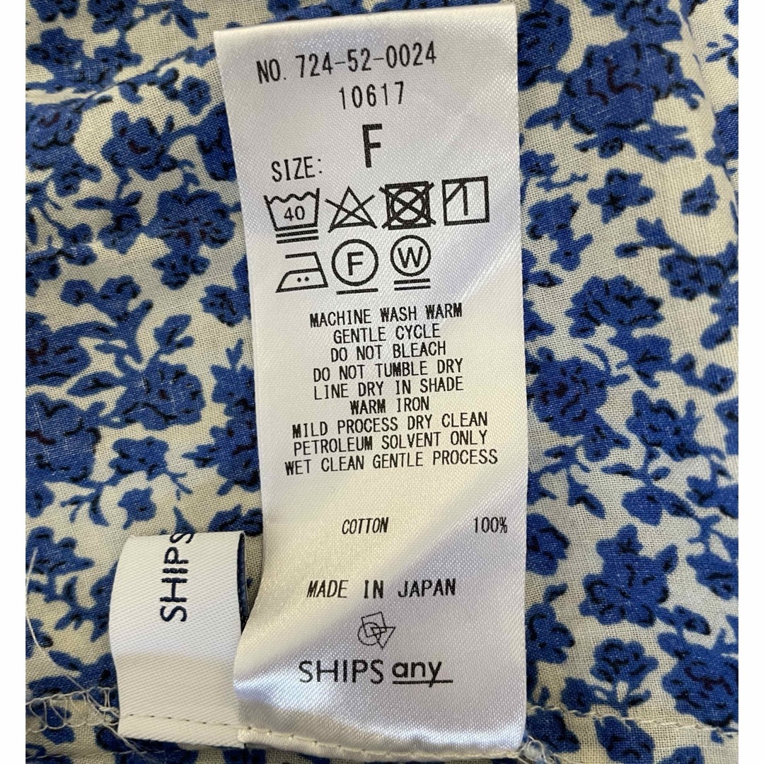 SHIPS - ships any 花柄ワンピースの通販 by しーかな。's shop SHIPS - ships any 花柄ワンピースの通販 by しーかな。's shop
