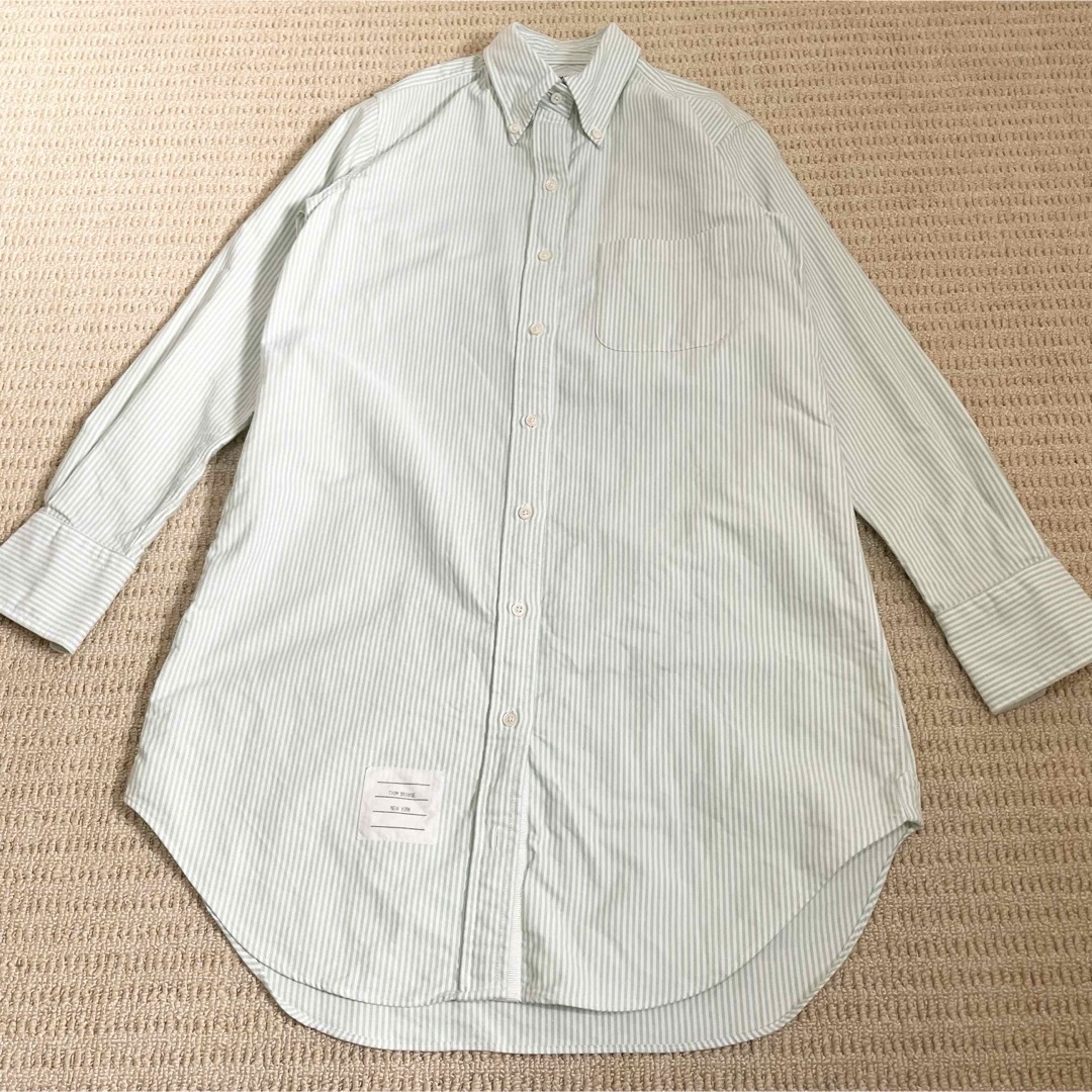 THOM BROWNE - サイズS トムブラウン 長袖チュニック シャツ THOM BROWNE - サイズS トムブラウン 長袖チュニック シャツ