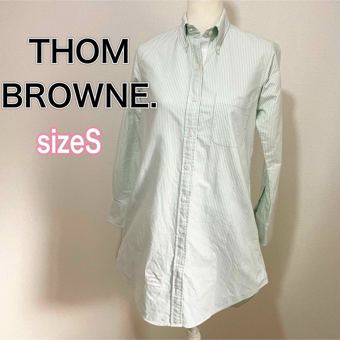 THOM BROWNE - サイズS トムブラウン 長袖チュニック シャツ THOM BROWNE - サイズS トムブラウン 長袖チュニック シャツ