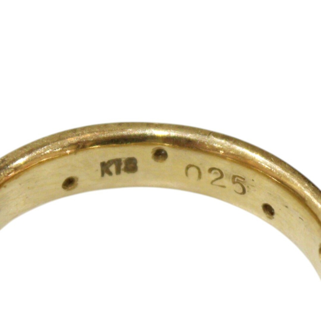 K18 イエローゴールド ドットデザインリング ダイヤモンド 0.25 K18 イエローゴールド ドットデザインリング ダイヤモンド 0.25