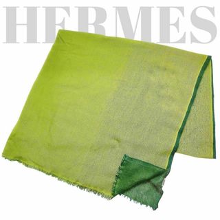 HERMES - 【希少マルジェラ期】エルメス カシミヤシルク 大判 HERMES - 【希少マルジェラ期】エルメス カシミヤシルク 大判