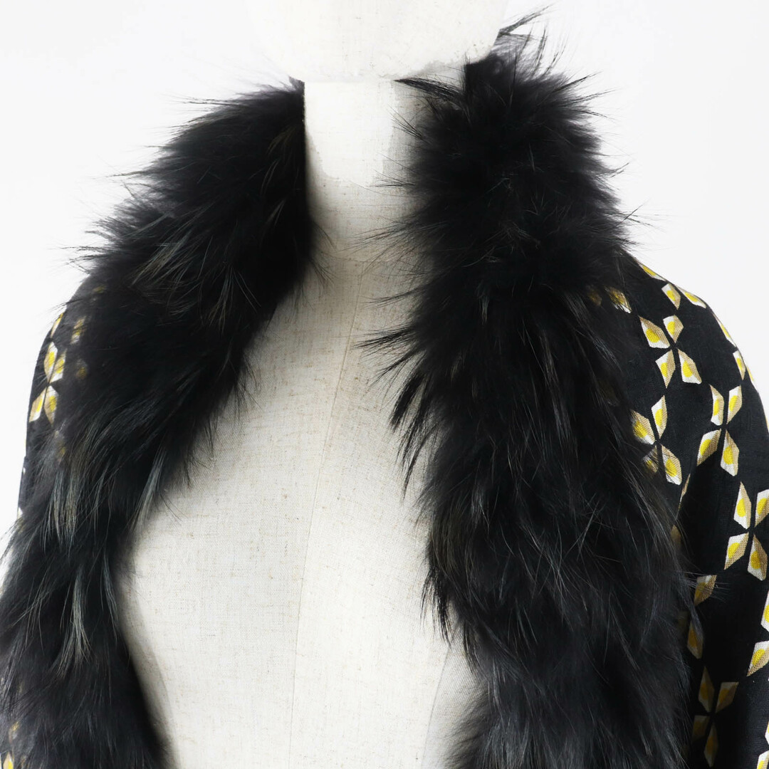 FENDI - 美品◎FENDI フェンディ FXT069 シルク混 ラクーン FENDI - 美品◎FENDI フェンディ FXT069 シルク混 ラクーン