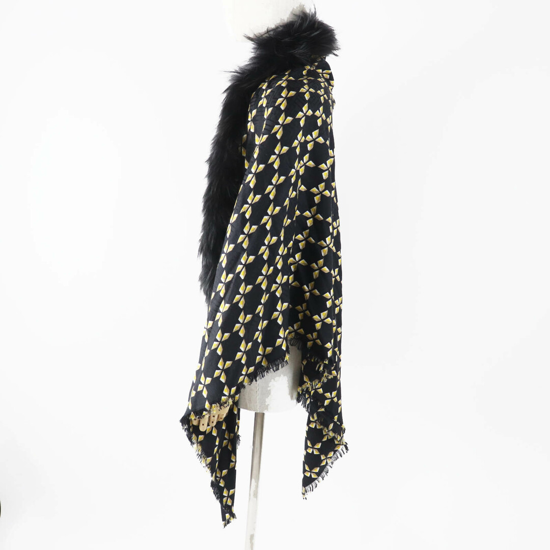 FENDI - 美品◎FENDI フェンディ FXT069 シルク混 ラクーン FENDI - 美品◎FENDI フェンディ FXT069 シルク混 ラクーン