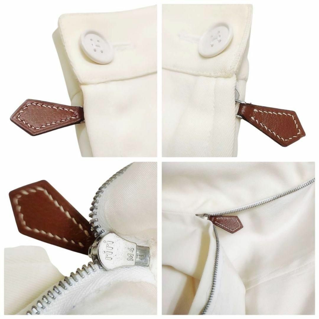 HERMES - 【希少 マルジェラ期】エルメス ロングスカート 白 42 HERMES - 【希少 マルジェラ期】エルメス ロングスカート 白 42