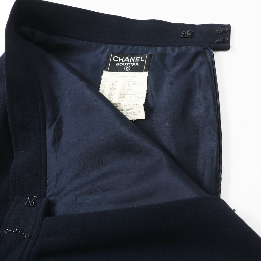 CHANEL - 美品◎CHANEL シャネル ヴィンテージ ウール100% 裏 CHANEL - 美品◎CHANEL シャネル ヴィンテージ ウール100% 裏