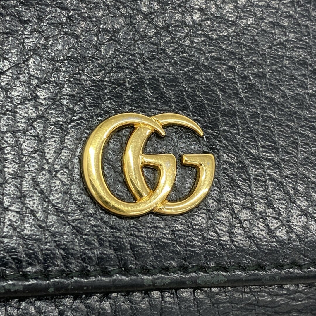 GUCCI - 【5db2108】グッチ 三つ折り財布 GGマーモント 474746 GUCCI - 【5db2108】グッチ 三つ折り財布 GGマーモント 474746