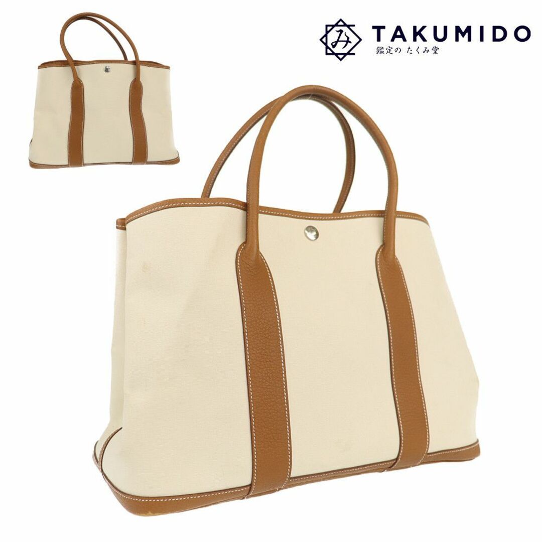 HERMES - エルメス トートバッグ ガーデンパーティ PM □刻印 HERMES - エルメス トートバッグ ガーデンパーティ PM □刻印