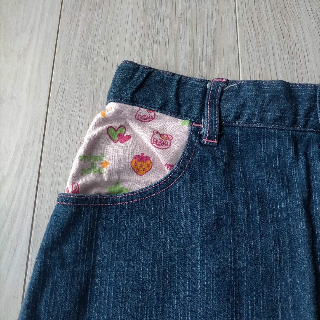 mezzo piano - mezzo piano デニムスカート パッチワーク 刺繍 mezzo piano - mezzo piano デニムスカート パッチワーク 刺繍