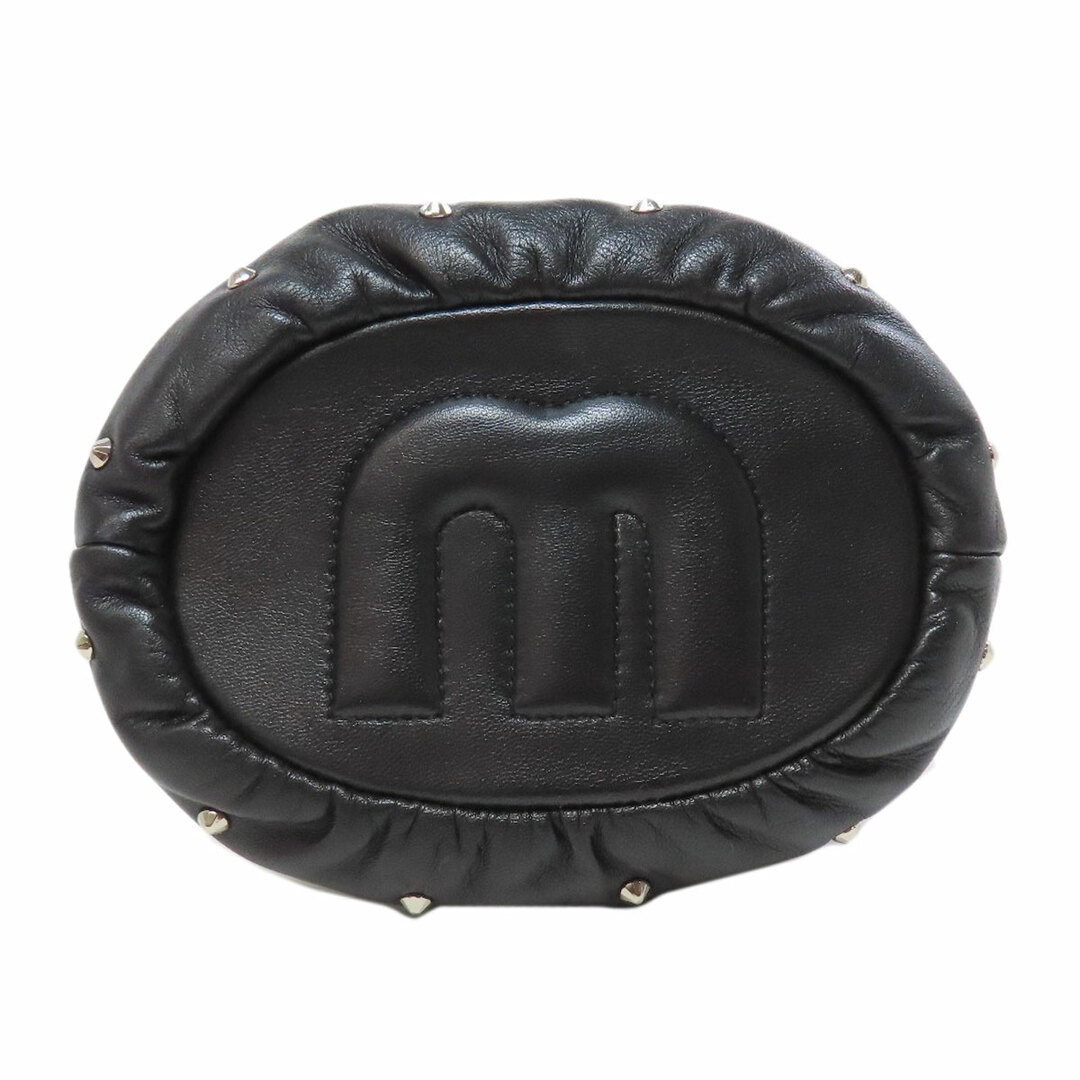 MIU MIU - MIUMIU スタッズ ショルダーバッグ レザー レディース MIU MIU - MIUMIU スタッズ ショルダーバッグ レザー レディース