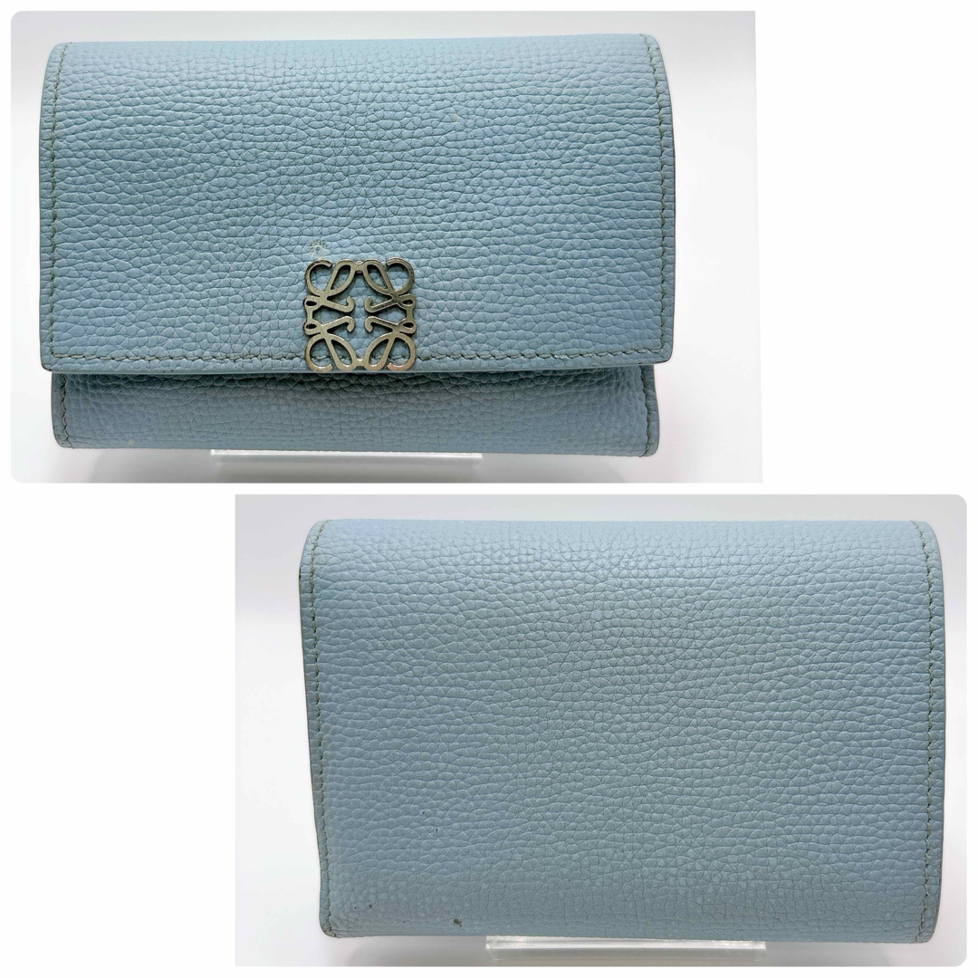 LOEWE ロエベ バーティカルウォレット スモール ダスティブルー