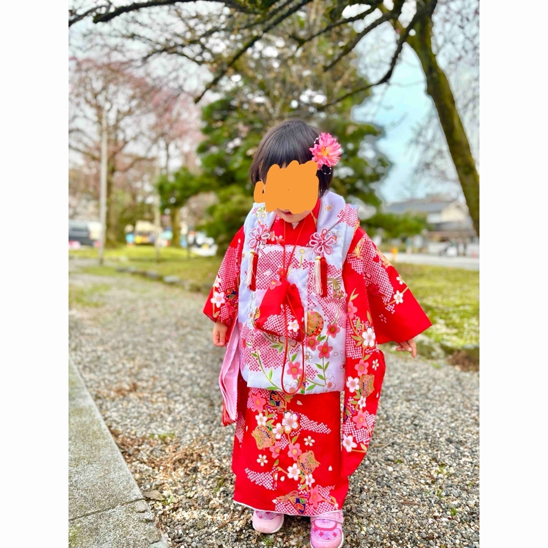 七五三 3歳 着物 KYOETSU キョウエツ 桜鞠の華の通販 by 七五三 3歳 着物 KYOETSU キョウエツ 桜鞠の華の通販 by