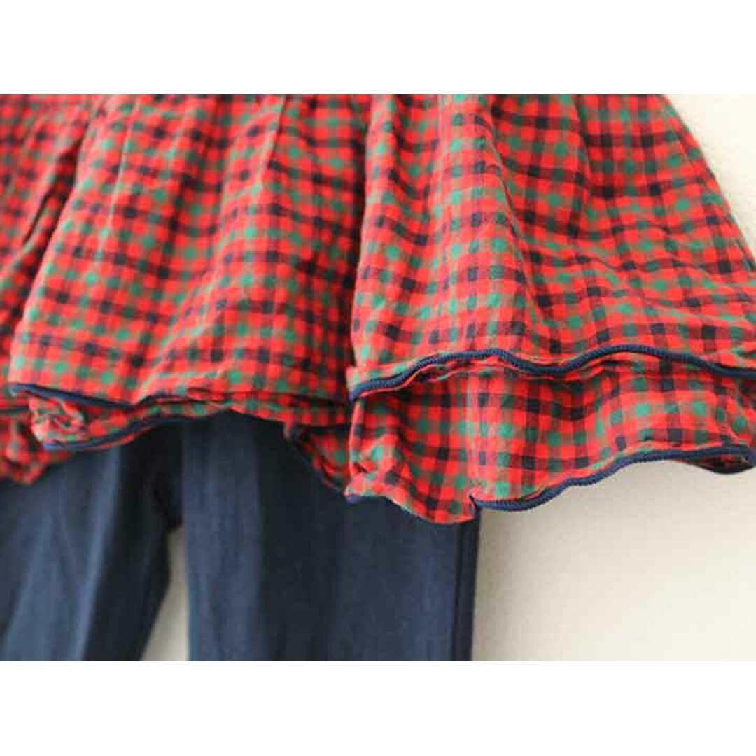 familiar - ファミリア スカッツ 80cm キッズ 女児 赤×紺【中古 familiar - ファミリア スカッツ 80cm キッズ 女児 赤×紺【中古
