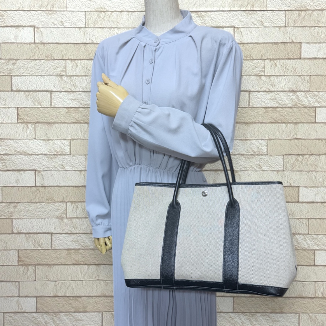 HERMES - エルメス ガーデンパーティPM トートバッグ トワル HERMES - エルメス ガーデンパーティPM トートバッグ トワル