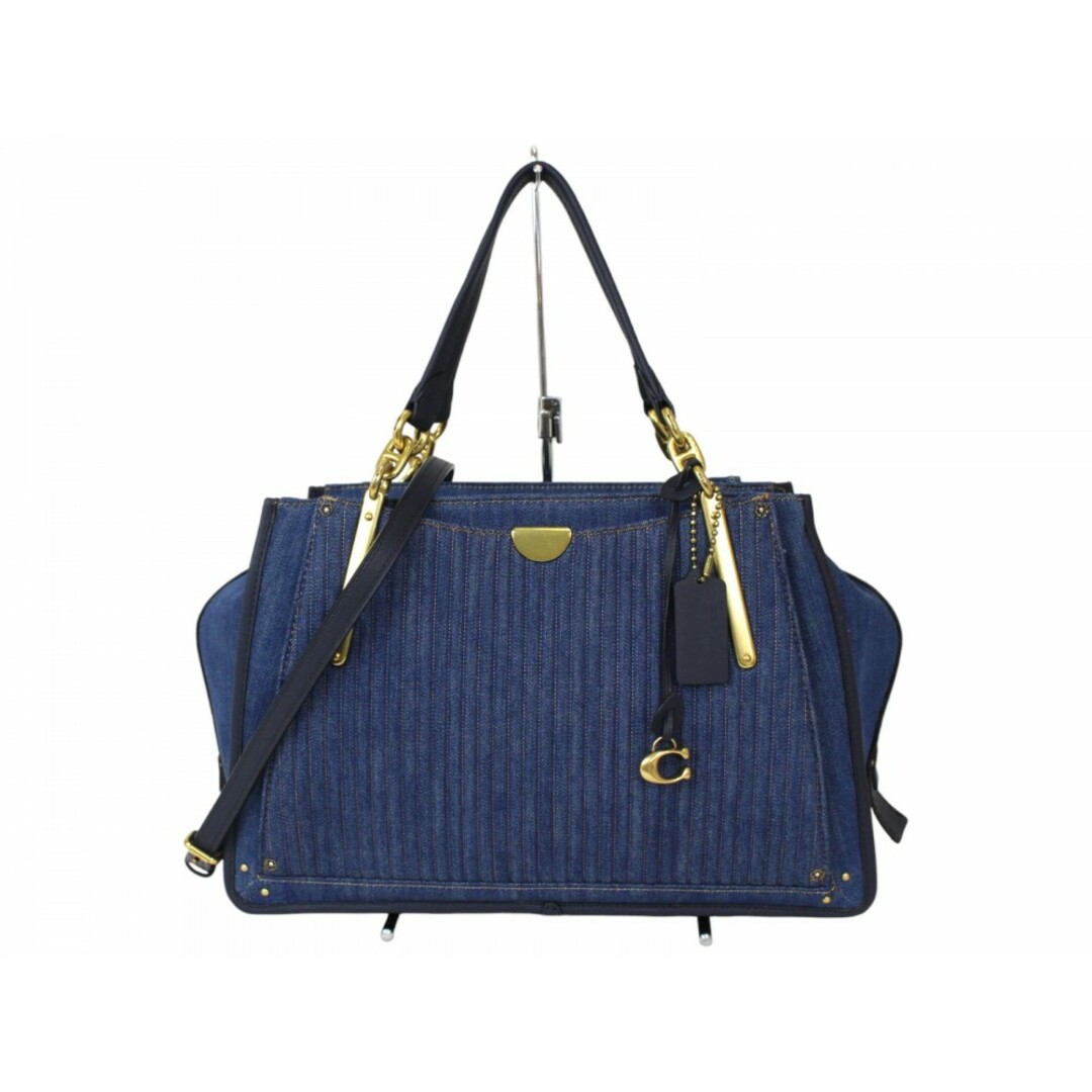COACH - COACH コーチ ドリーマー36 66980 デニム レザー COACH - COACH コーチ ドリーマー36 66980 デニム レザー