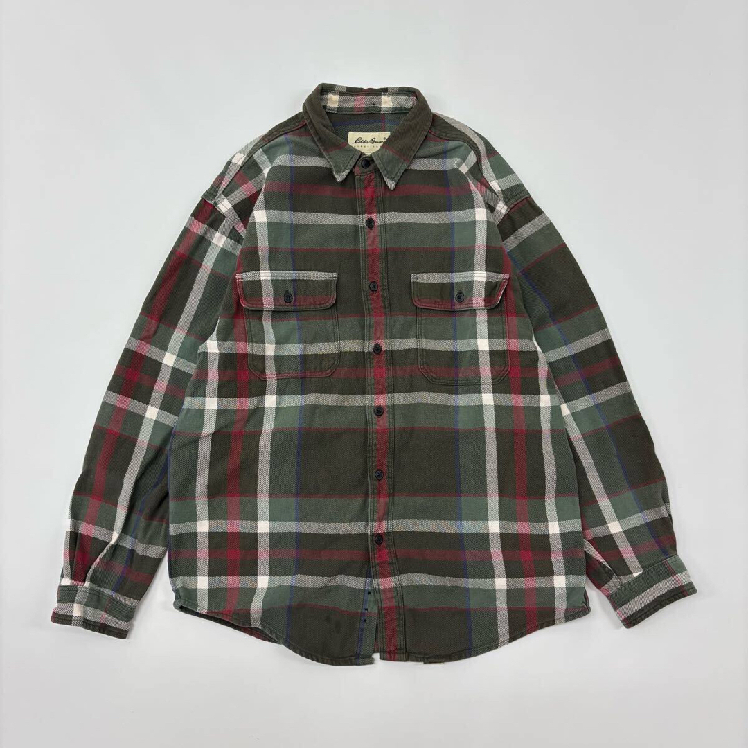 Eddie Bauer - 90s Vintage Eddie Bauer 白タグ チェック Eddie Bauer - 90s Vintage Eddie Bauer 白タグ チェック