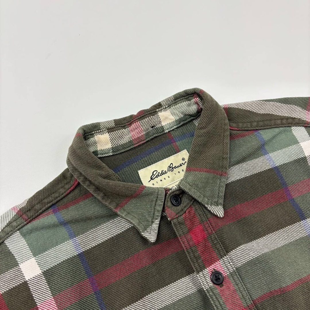 Eddie Bauer - 90s Vintage Eddie Bauer 白タグ チェック Eddie Bauer - 90s Vintage Eddie Bauer 白タグ チェック