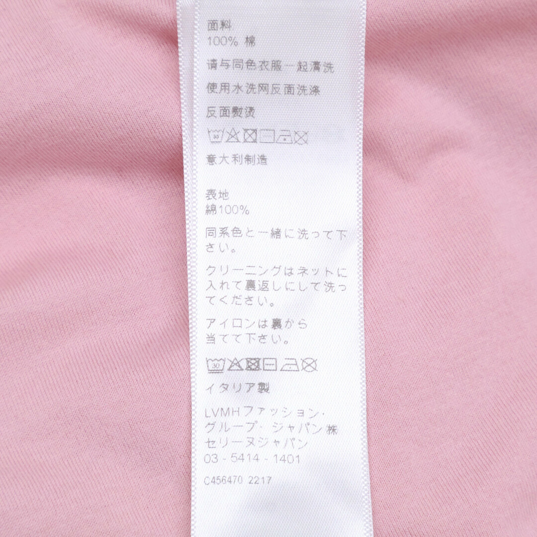 CELINE - セリーヌ 2X681671Q ピンク コットン ロゴ 半袖Tシャツ CELINE - セリーヌ 2X681671Q ピンク コットン ロゴ 半袖Tシャツ