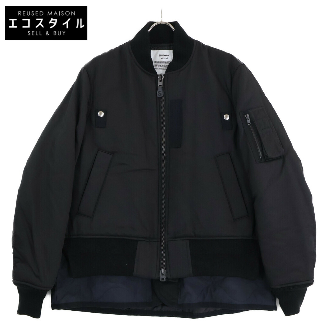sacai - サカイ 24年 ×SPIEWAK ブラック ブルゾン 1の通販 by エコ sacai - サカイ 24年 ×SPIEWAK ブラック ブルゾン 1の通販 by エコ