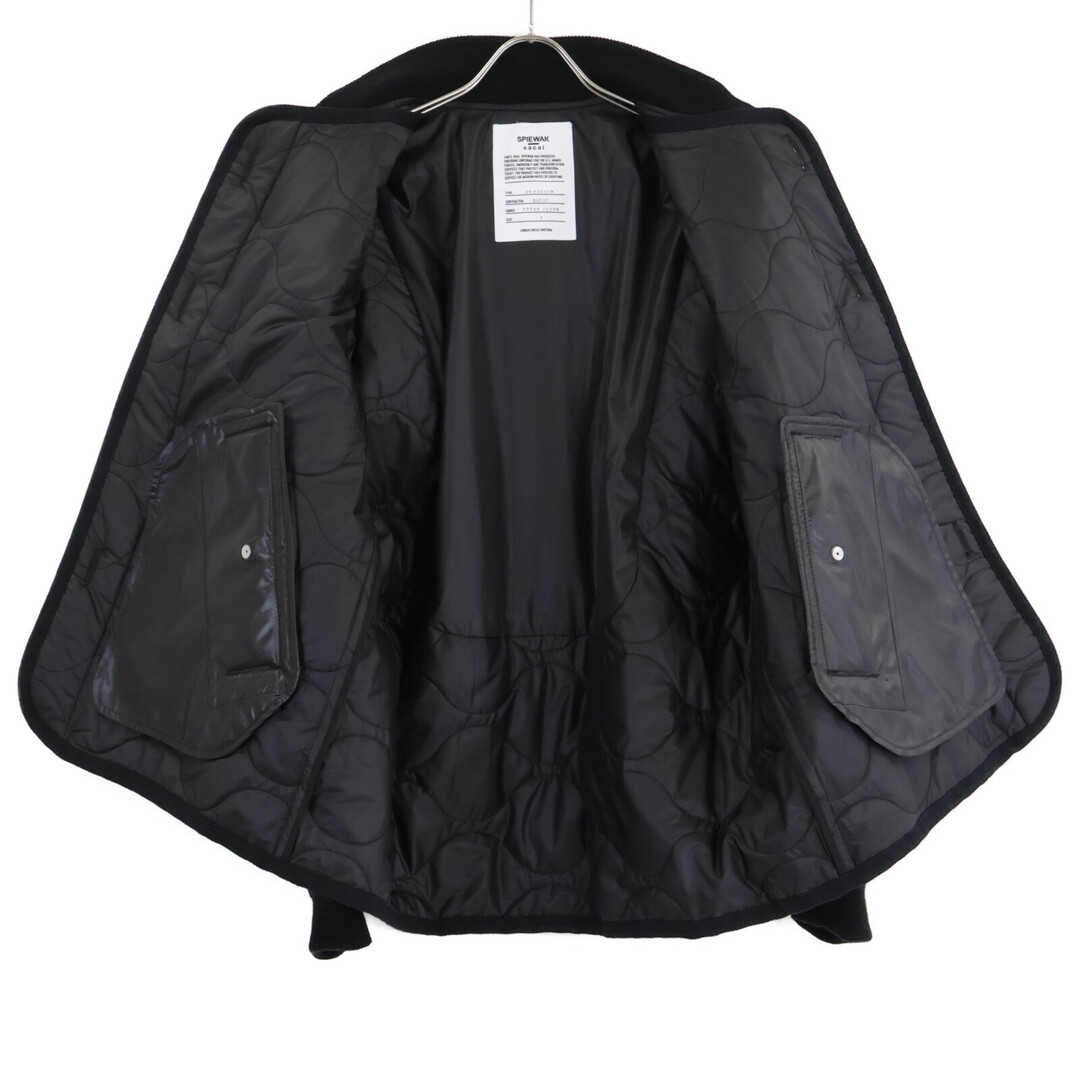 sacai - サカイ 24年 ×SPIEWAK ブラック ブルゾン 1の通販 by エコ sacai - サカイ 24年 ×SPIEWAK ブラック ブルゾン 1の通販 by エコ