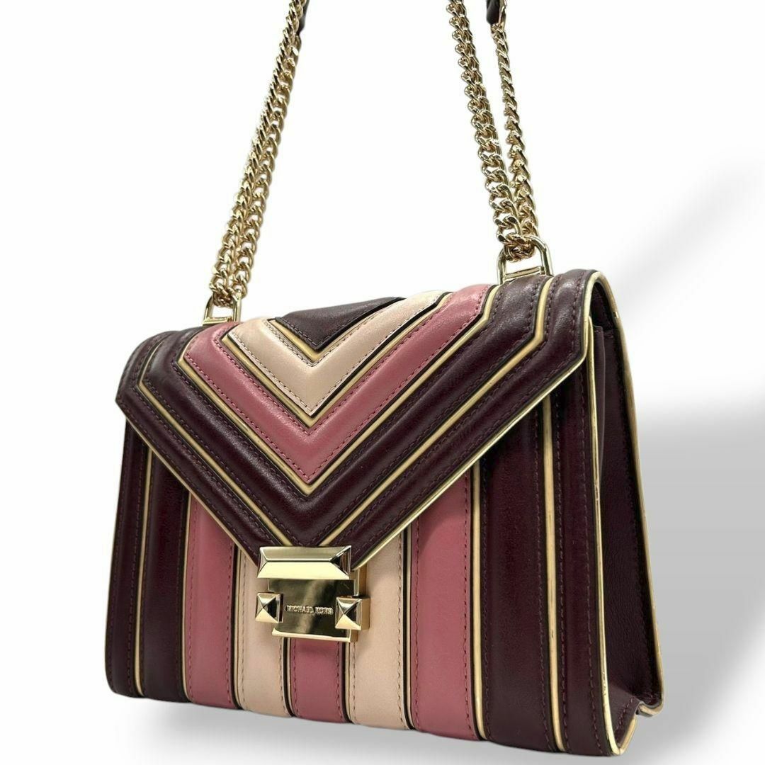 MICHAEL KORS - 極美品 マイケルコース ショルダーバッグ 赤 MICHAEL KORS - 極美品 マイケルコース ショルダーバッグ 赤