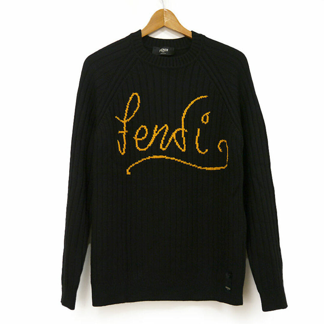 FENDI - フェンディ 筆記体ロゴセーター サイズ48 ニット FENDI - フェンディ 筆記体ロゴセーター サイズ48 ニット