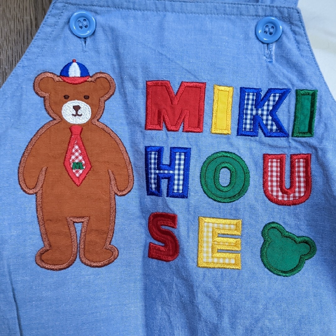 mikihouse - ミキハウス レトロ だるまオール くま ロゴ 85cm mikihouse - ミキハウス レトロ だるまオール くま ロゴ 85cm