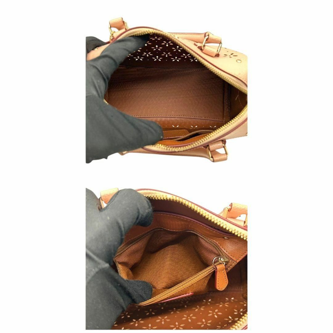 美品 コーチ ハンドバッグ 2way ピンク ミニシエラ パンチング