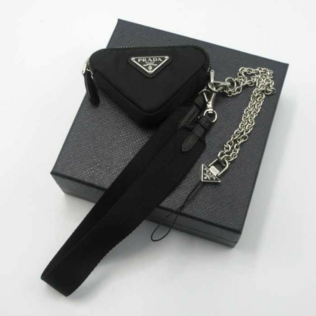 PRADA - 【新品】プラダ 9Y242H (ブラック) ポーチ PRADA PRADA - 【新品】プラダ 9Y242H (ブラック) ポーチ PRADA