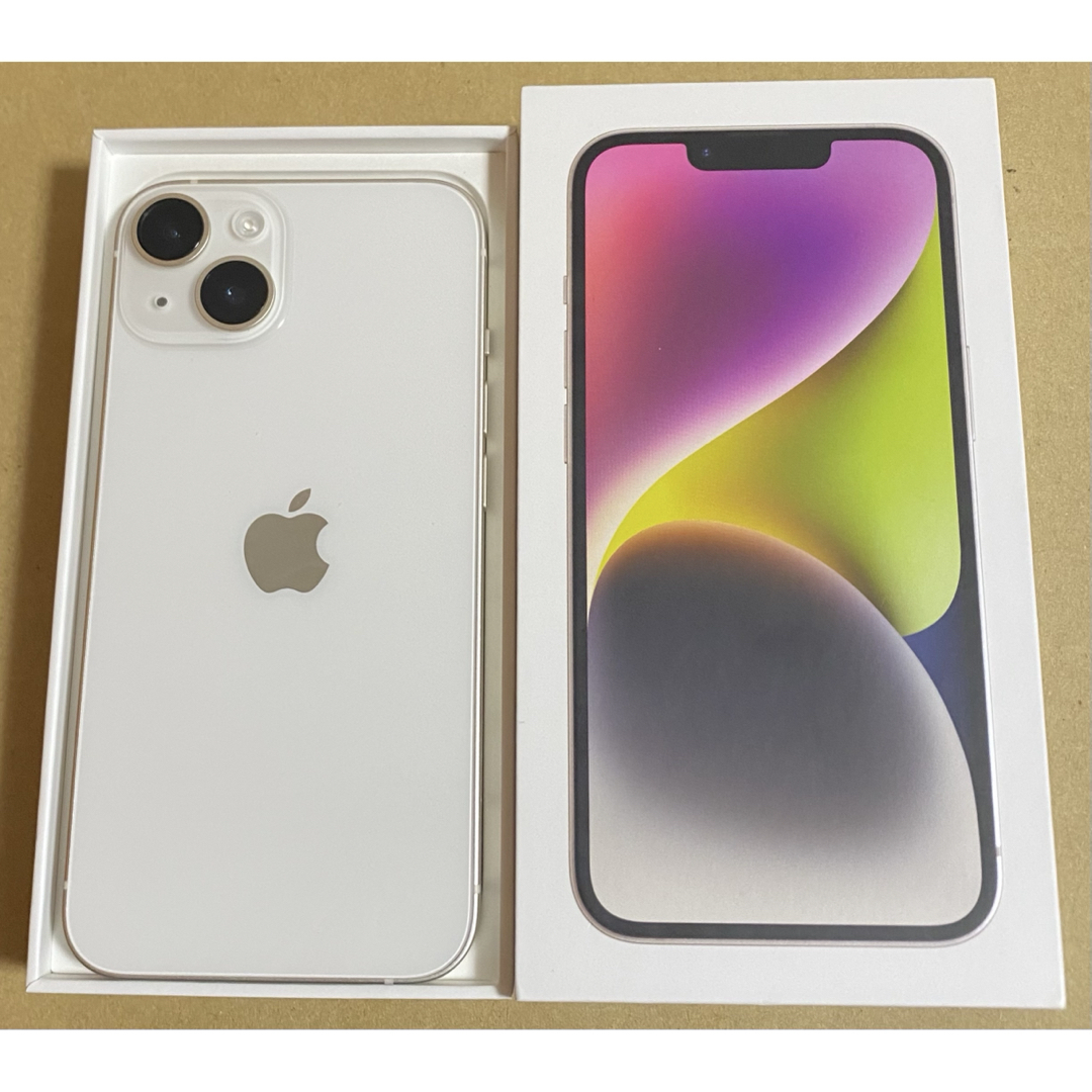 Apple - iPhone 14 128GB スターライト バッテリー83% SIMフリー Apple - iPhone 14 128GB スターライト バッテリー83% SIMフリー