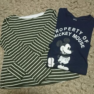 ユニクロ(UNIQLO)のUNIQLO 子供 130 ２枚 900 円♡(Tシャツ/カットソー)