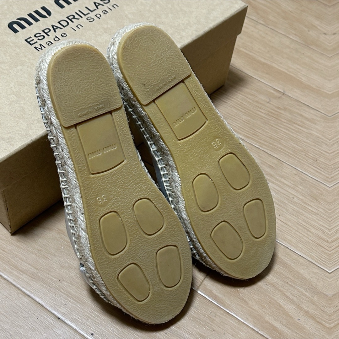 MIU MIU - 【miu miu】エスパドリーユ☆フラットシューズ MIU MIU - 【miu miu】エスパドリーユ☆フラットシューズ