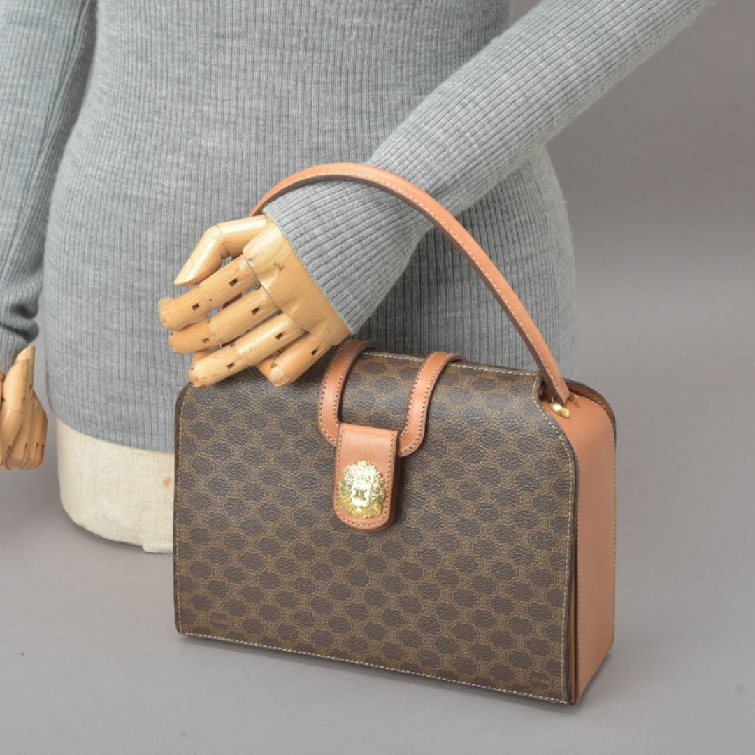 CELINE - 未使用同様◇CELINE セリーヌ マカダム柄 ハンドバッグ CELINE - 未使用同様◇CELINE セリーヌ マカダム柄 ハンドバッグ