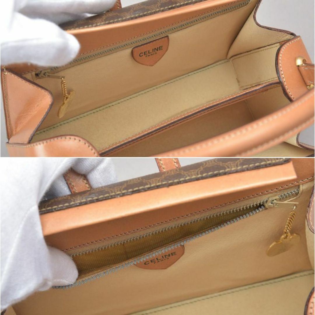 CELINE - 未使用同様◇CELINE セリーヌ マカダム柄 ハンドバッグ CELINE - 未使用同様◇CELINE セリーヌ マカダム柄 ハンドバッグ