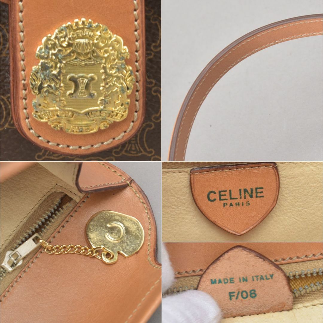 CELINE - 未使用同様◇CELINE セリーヌ マカダム柄 ハンドバッグ CELINE - 未使用同様◇CELINE セリーヌ マカダム柄 ハンドバッグ