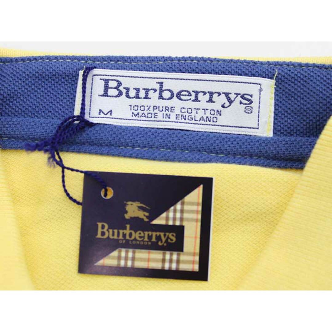 BURBERRY - バーバリーズ ロゴ刺しゅうポロシャツ イエロー BURBERRY - バーバリーズ ロゴ刺しゅうポロシャツ イエロー