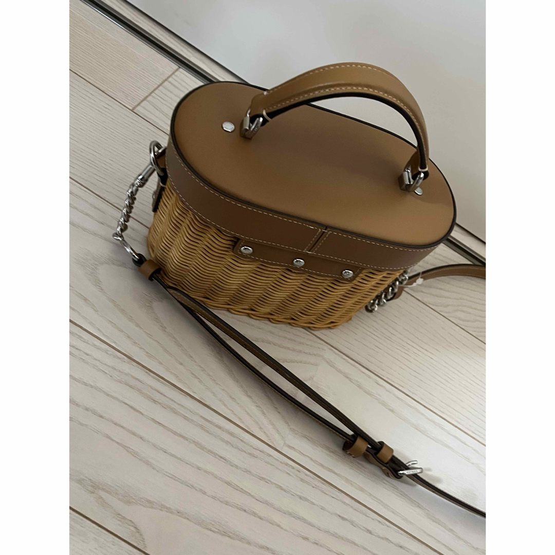 COACH - コーチ レザー&ストローバッグ 2WAYショルダーバッグ COACH - コーチ レザー&ストローバッグ 2WAYショルダーバッグ