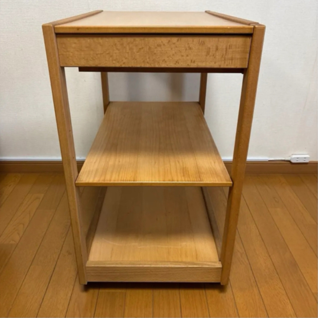 MUJI (無印良品) - 無印良品 木製キッチンワゴン キャスター付き MUJI (無印良品) - 無印良品 木製キッチンワゴン キャスター付き