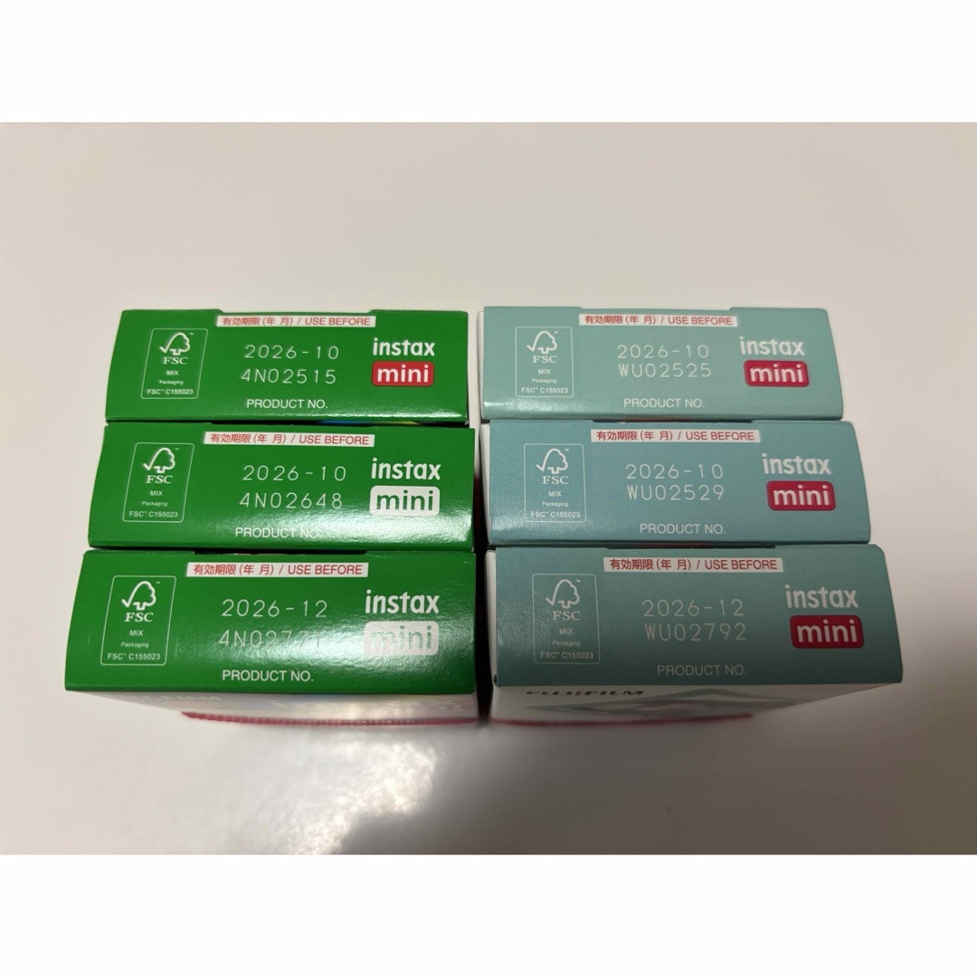 富士フイルム - 【2種類 合計6箱】instax mini チェキ フィルム 富士フイルム - 【2種類 合計6箱】instax mini チェキ フィルム