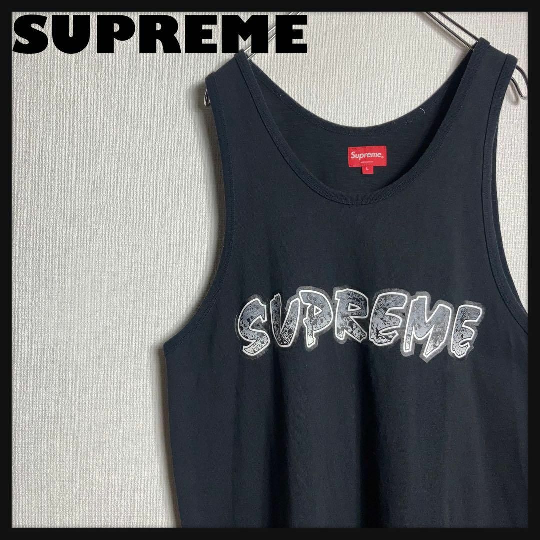 Supreme - 【美品】SUPREME タンクトップ ビッグロゴ Splatter Supreme - 【美品】SUPREME タンクトップ ビッグロゴ Splatter