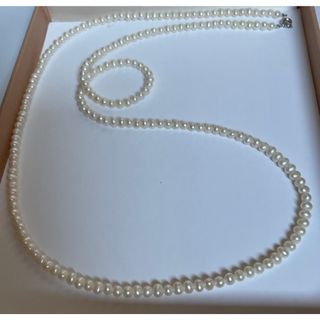 本真珠ベビーパールネックレス 83cm 4.5mm ロング オペラの通販 本真珠ベビーパールネックレス 83cm 4.5mm ロング オペラの通販