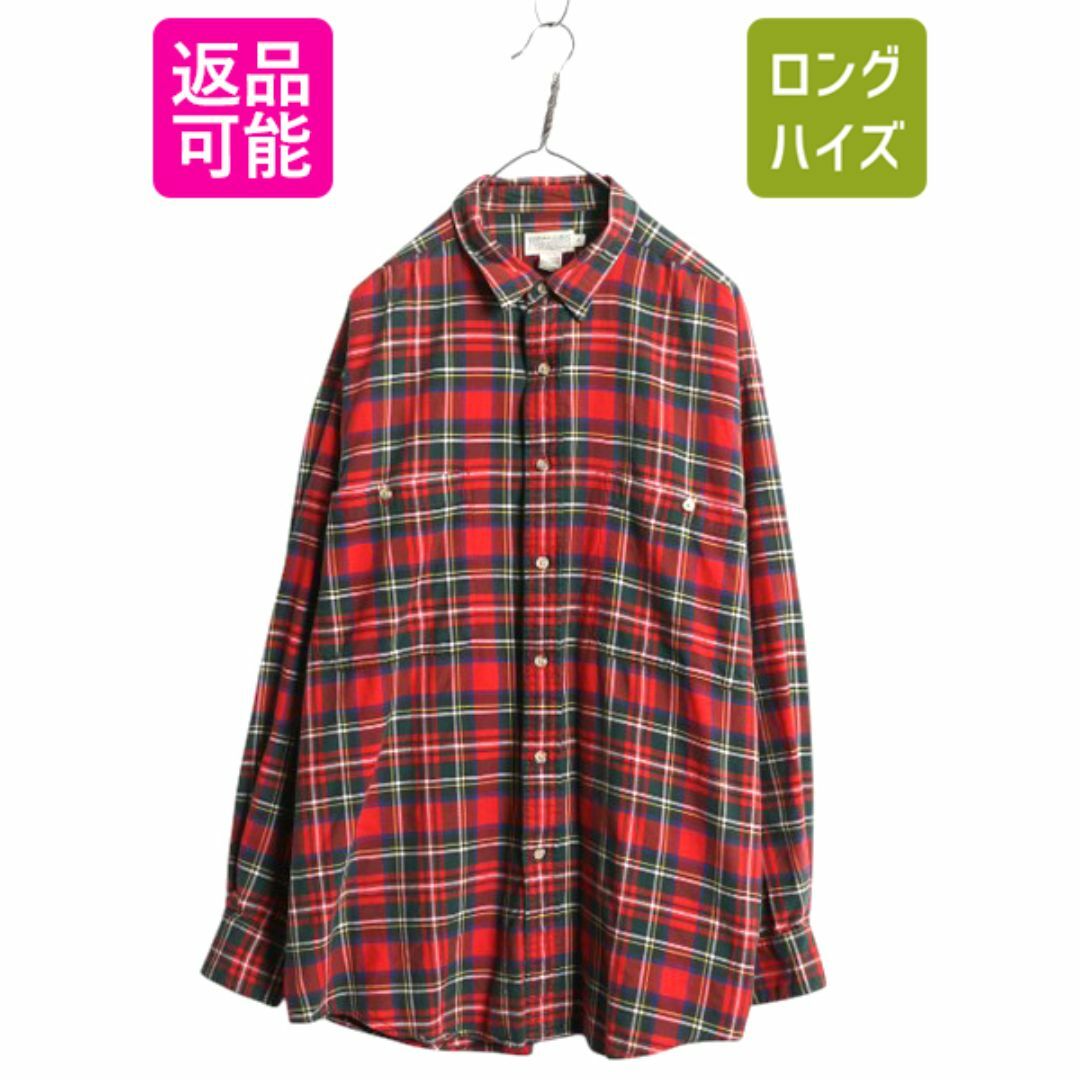 80s バナナリパブリック チェック フランネル シャツ メンズ XL 80s バナナリパブリック チェック フランネル シャツ メンズ XL