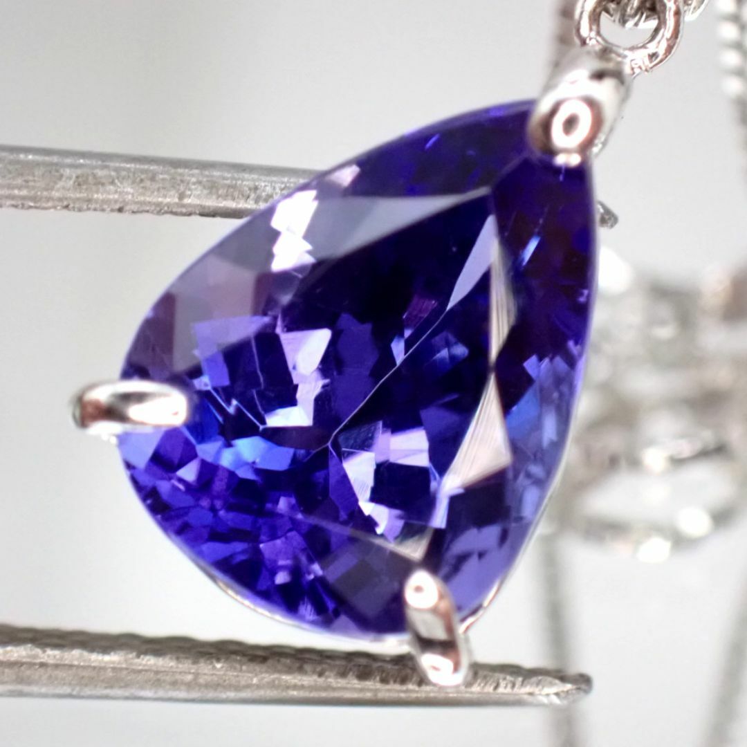 大粒超高品質タンザナイトネックレス3.60ct PT900/850の通販 by 大粒超高品質タンザナイトネックレス3.60ct PT900/850の通販 by