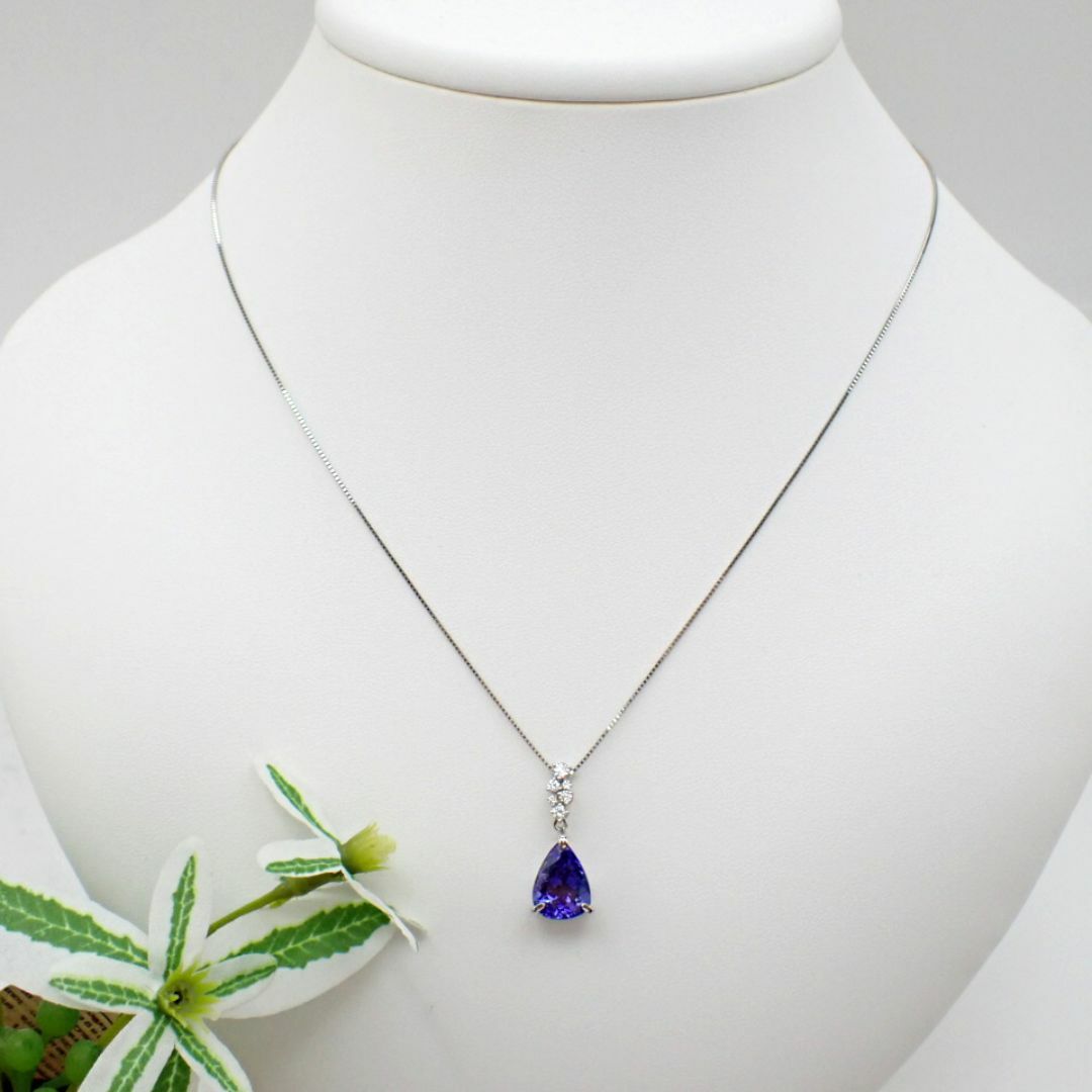 大粒超高品質タンザナイトネックレス3.60ct PT900/850の通販 by 大粒超高品質タンザナイトネックレス3.60ct PT900/850の通販 by