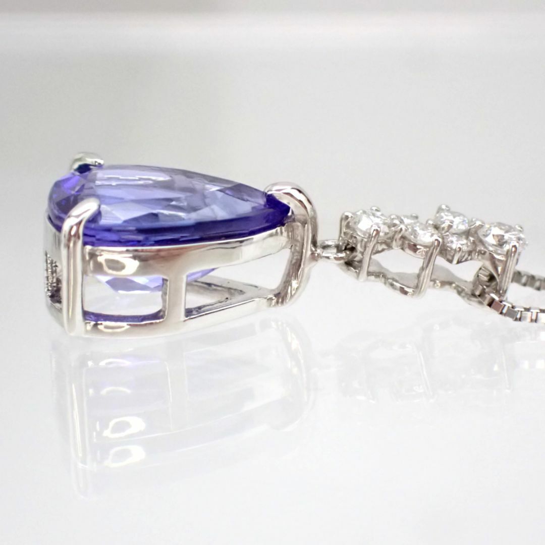 大粒超高品質タンザナイトネックレス3.60ct PT900/850の通販 by 大粒超高品質タンザナイトネックレス3.60ct PT900/850の通販 by