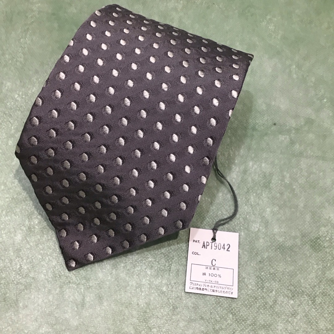Christian Dior - Diorディオールネクタイ タグ付きグレうす Christian Dior - Diorディオールネクタイ タグ付きグレうす