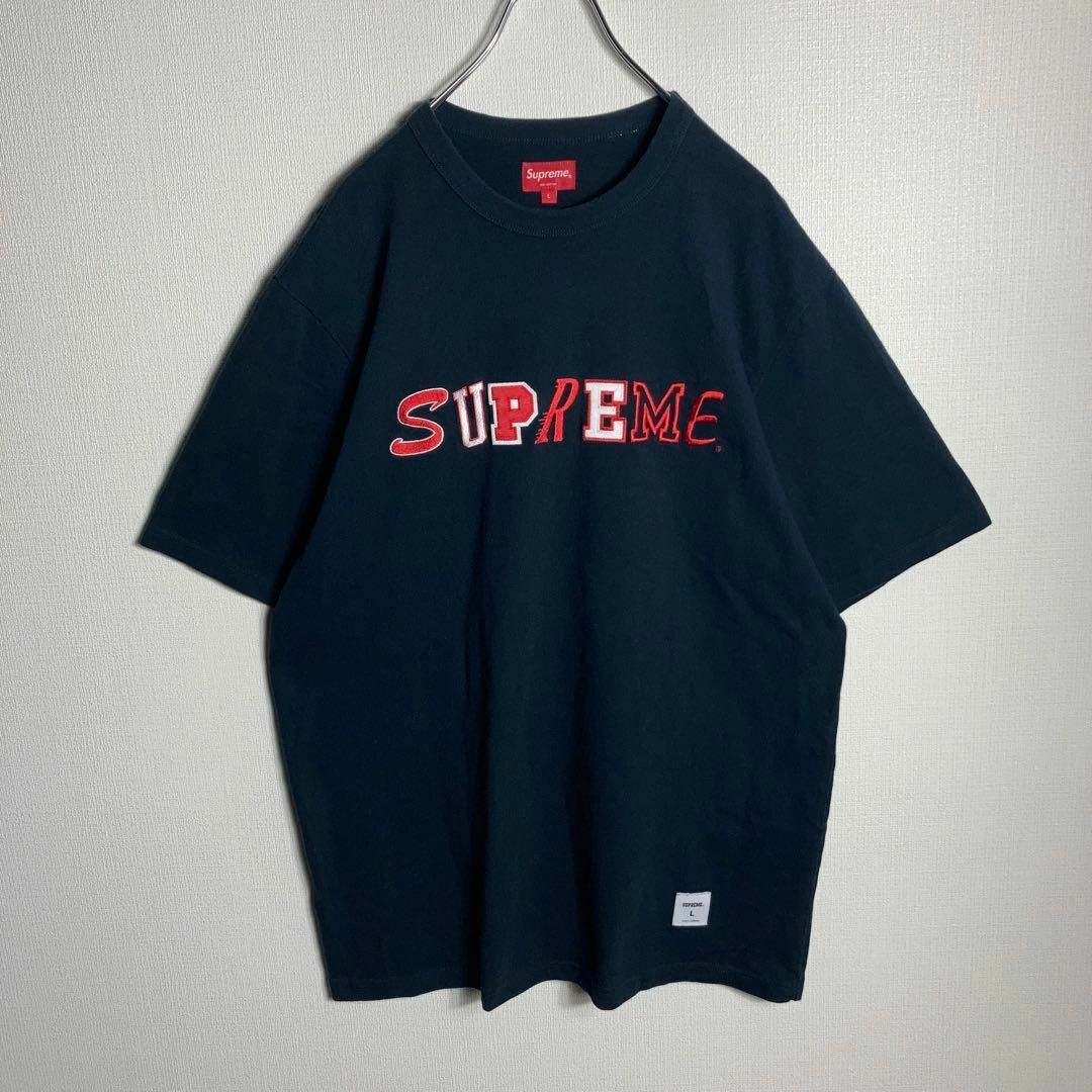 Supreme - 【人気Lサイズ】SUPREME Tシャツ 刺繍 ビッグロゴ Supreme - 【人気Lサイズ】SUPREME Tシャツ 刺繍 ビッグロゴ