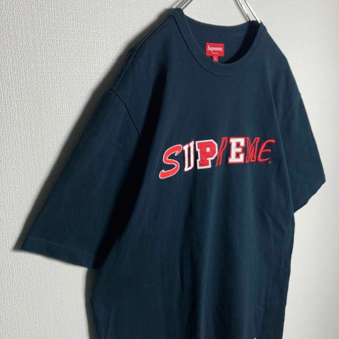 Supreme - 【人気Lサイズ】SUPREME Tシャツ 刺繍 ビッグロゴ Supreme - 【人気Lサイズ】SUPREME Tシャツ 刺繍 ビッグロゴ