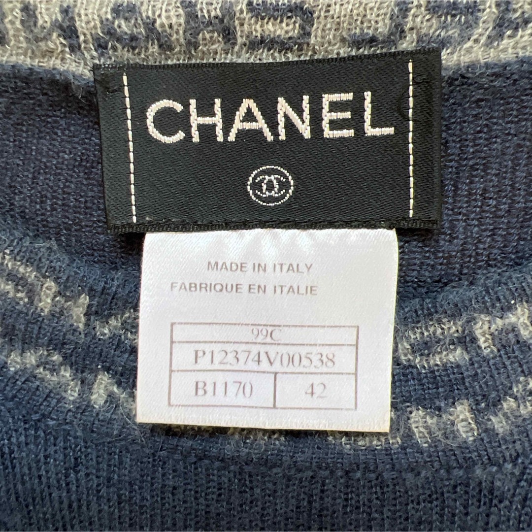 CHANEL - CHANEL シャネル 半袖ニット カシミヤの通販 by ひな's CHANEL - CHANEL シャネル 半袖ニット カシミヤの通販 by ひな's