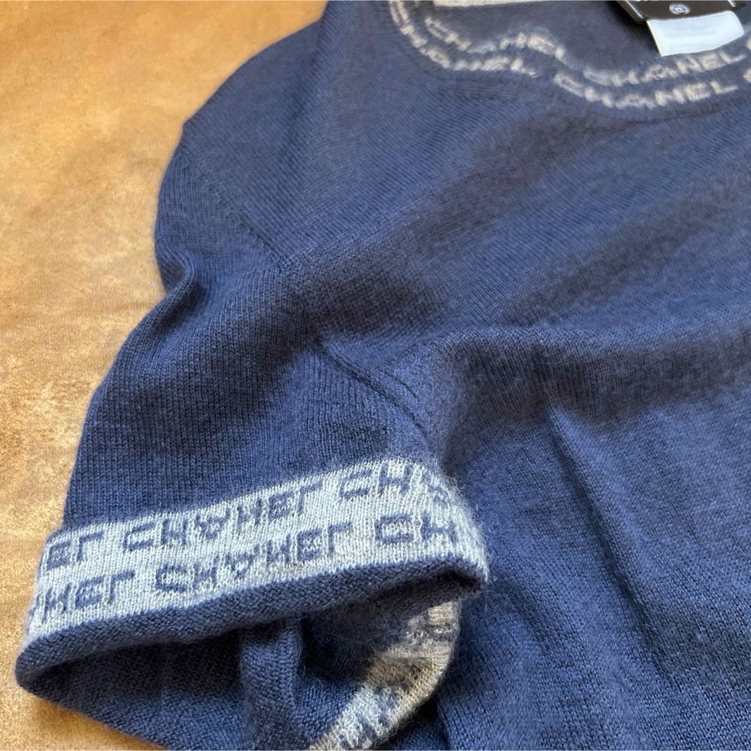 CHANEL - CHANEL シャネル 半袖ニット カシミヤの通販 by ひな's CHANEL - CHANEL シャネル 半袖ニット カシミヤの通販 by ひな's
