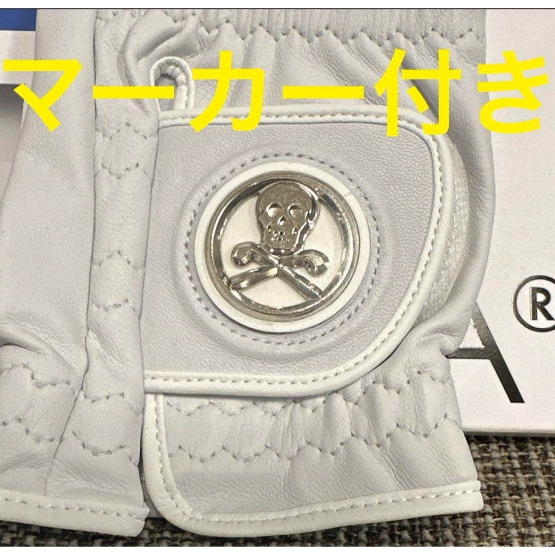 MARK&LONA - マーカー付 マークアンドロナ ゴルフ グローブ 手袋 MARK&LONA - マーカー付 マークアンドロナ ゴルフ グローブ 手袋